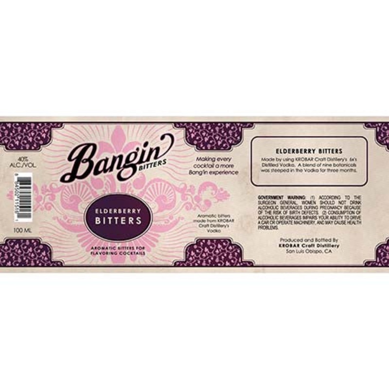 Krobar Bangin Bitters Elderberry Bitters 100ML BTL