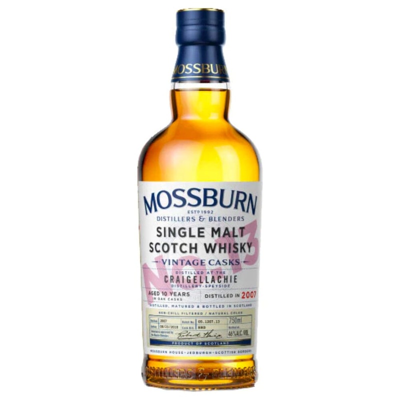 Mossburn No. 13 Craigellachie Distillery Single Malt Scotch Whisky