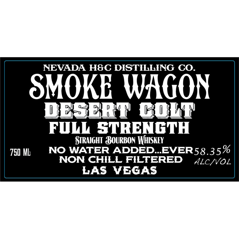 Smoke Wagon Desert Colt Full Strength Straight Bourbon Whiskey
