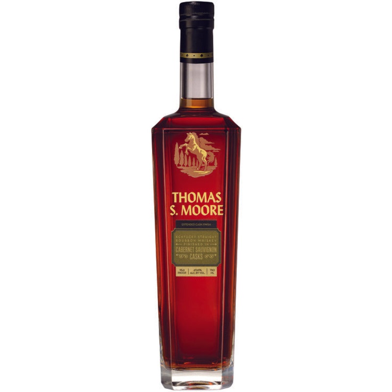 THOMAS S. MOORE STRAIGHT BOURBON EXTENDED CASK FINISH CABERNET SAUVIGNON CASKS 95.3 750ML 750ML