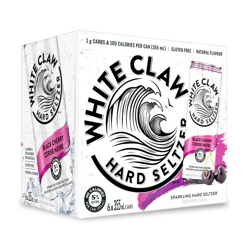 WHITE CLAW HARD SELTZER BLACK CHERRY 355ML 6PK CAN @ Township [1022897] 2130 ml