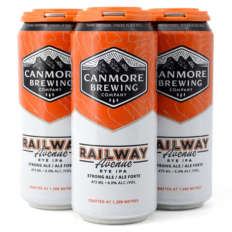 CANMORE RAILWAY AVENUE RYE IPA 473ML 4PK CAN @ Signal Hill [1014934] 1892 ml