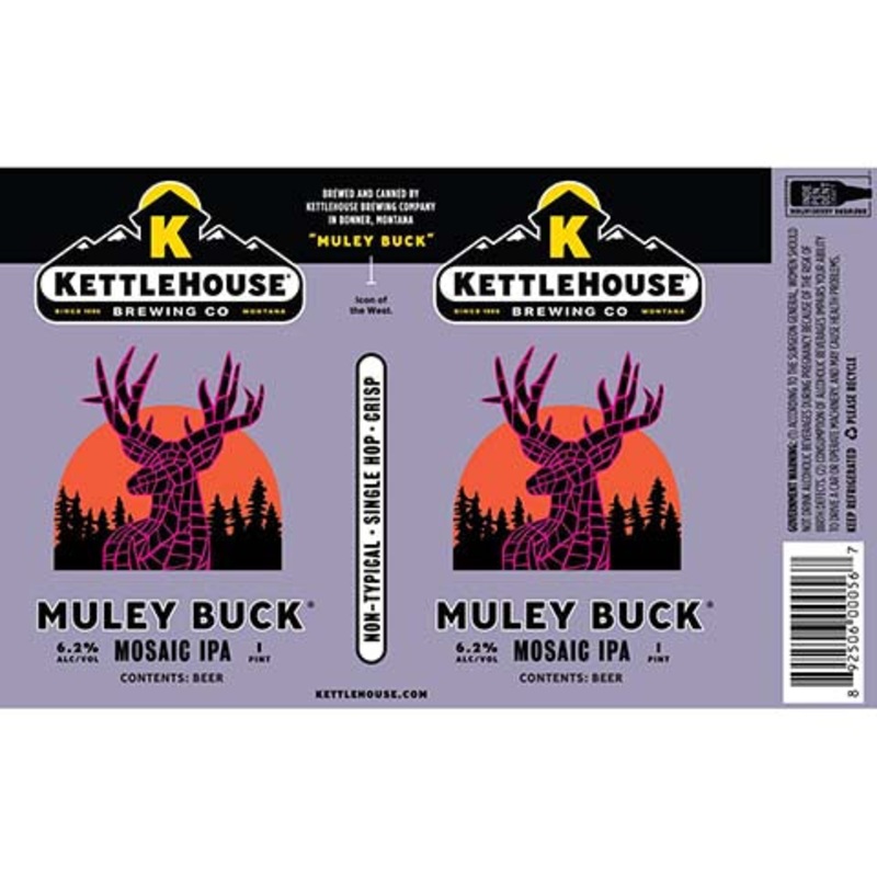Kettlehouse Muley Buck Mosaic IPA 16OZ SINGLE CAN