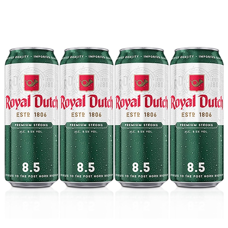 Royal Dutch Extra Strong 8.5% Beer 500ml Can  (4-Pack Promo)
