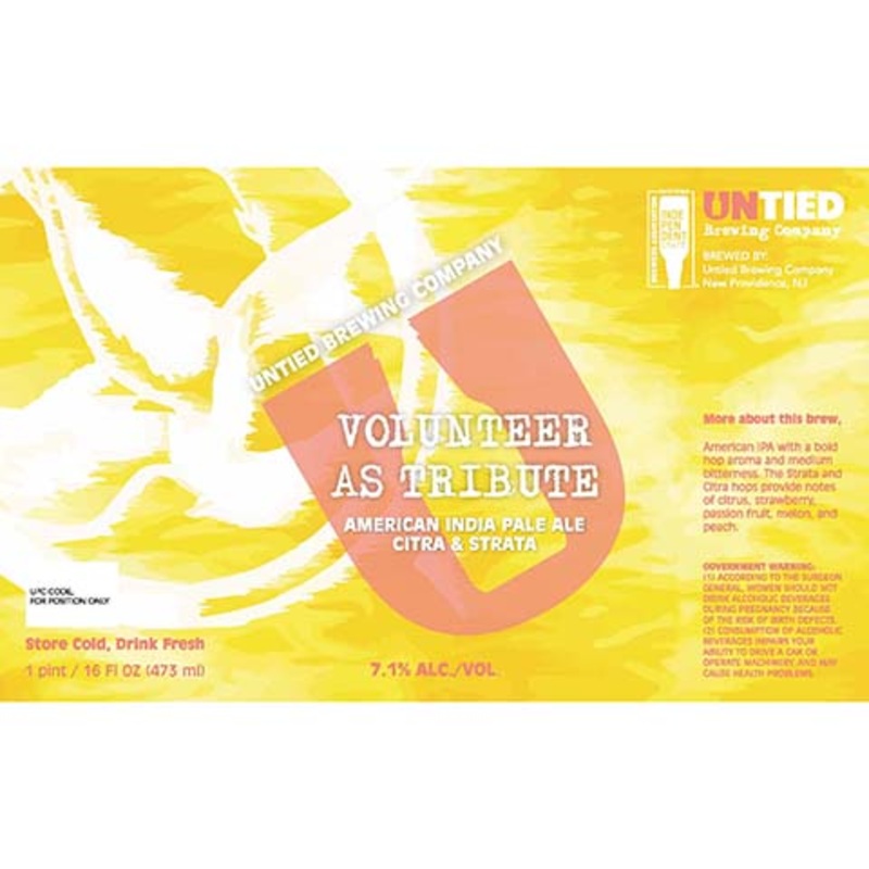 Untied Volunteer As Tribute American IPA 16OZ SINGLE CAN