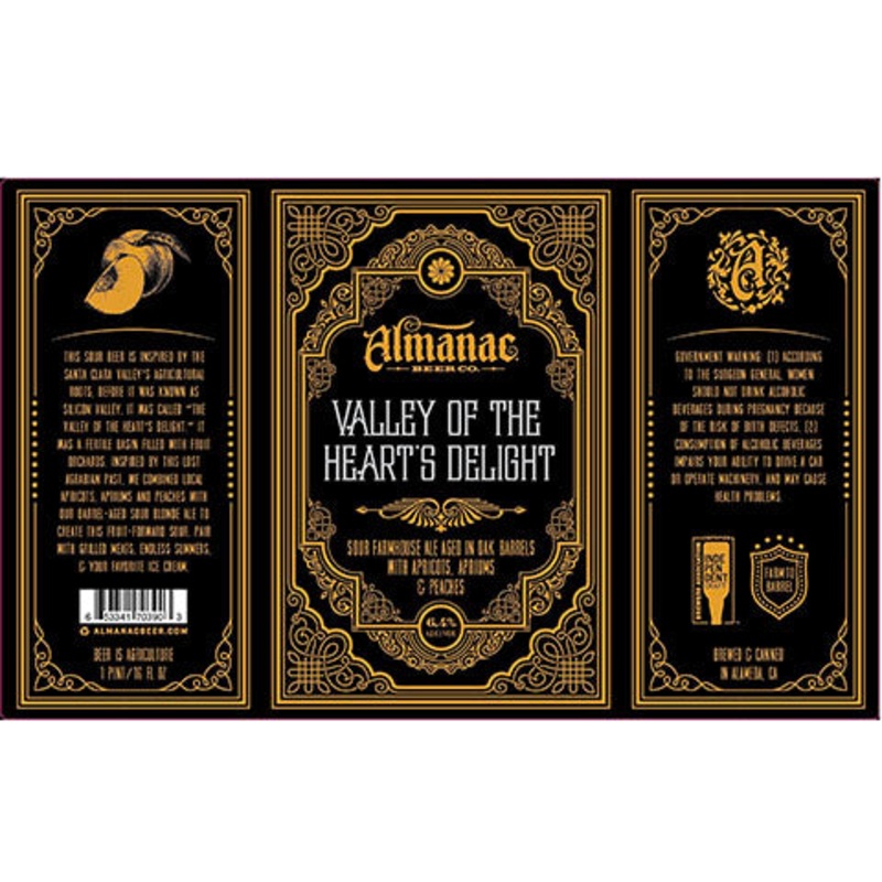 Almanac Valley Of The Heart's Delight Sour Ale 16OZ SINGLE CAN