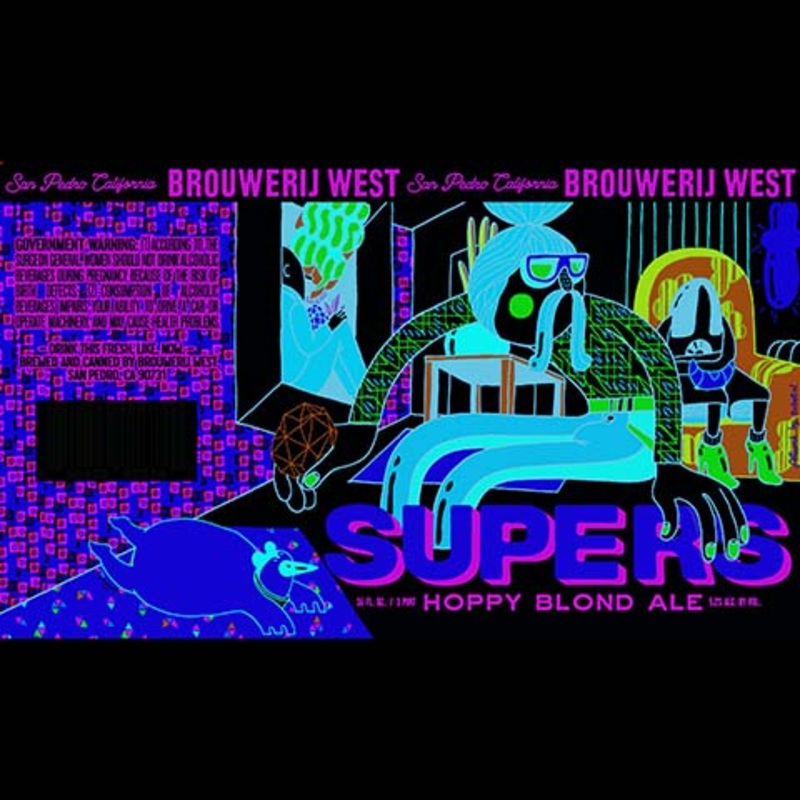 Brouwerij West Supers Hoppy Blond Ale 16OZ SINGLE CAN