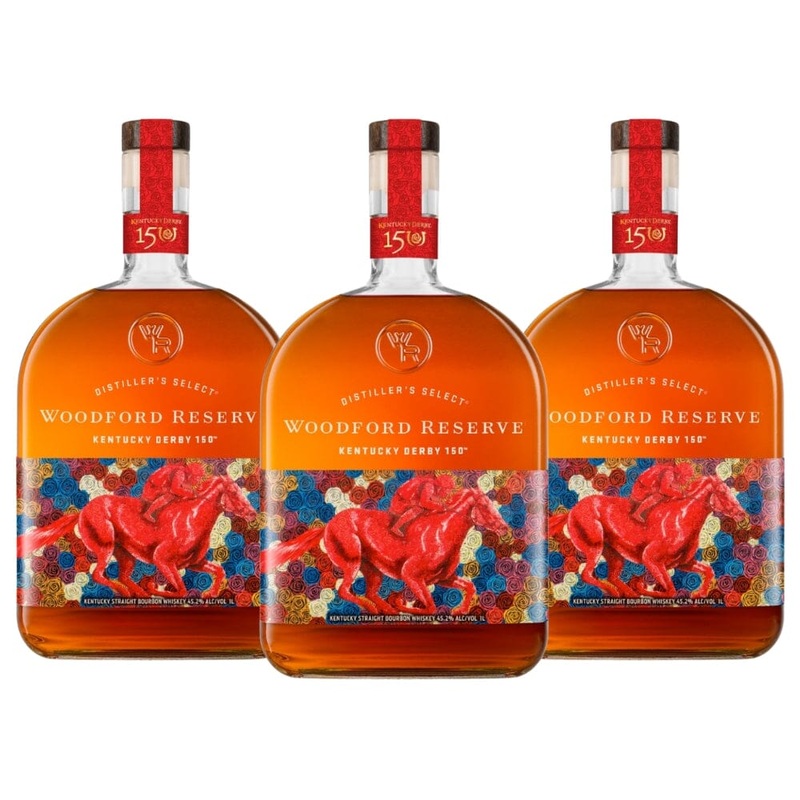 Woodford Reserve Kentucky Derby 150th Edition 3PK