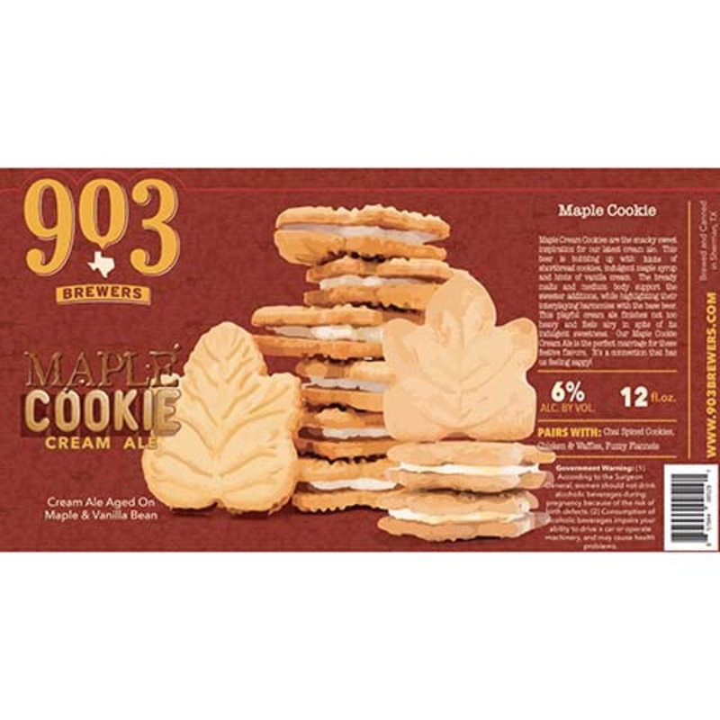 903 Brewers Maple Cookie Cream Ale 12OZ SINGLE CAN