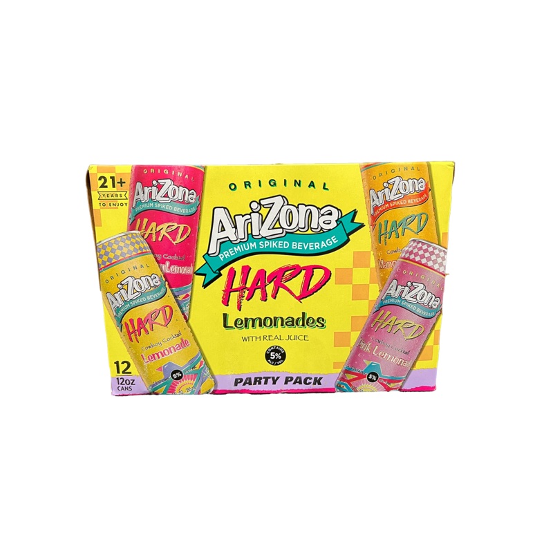 Arizona Hard Tea Lemonade Party Pack  Variety 12 Pack Cans