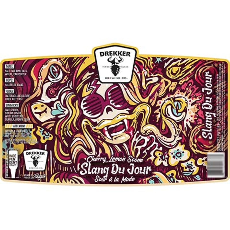 Drekker Cherry Lemon Scone Slang Du Jour Sour A La Mode 16OZ SINGLE CAN