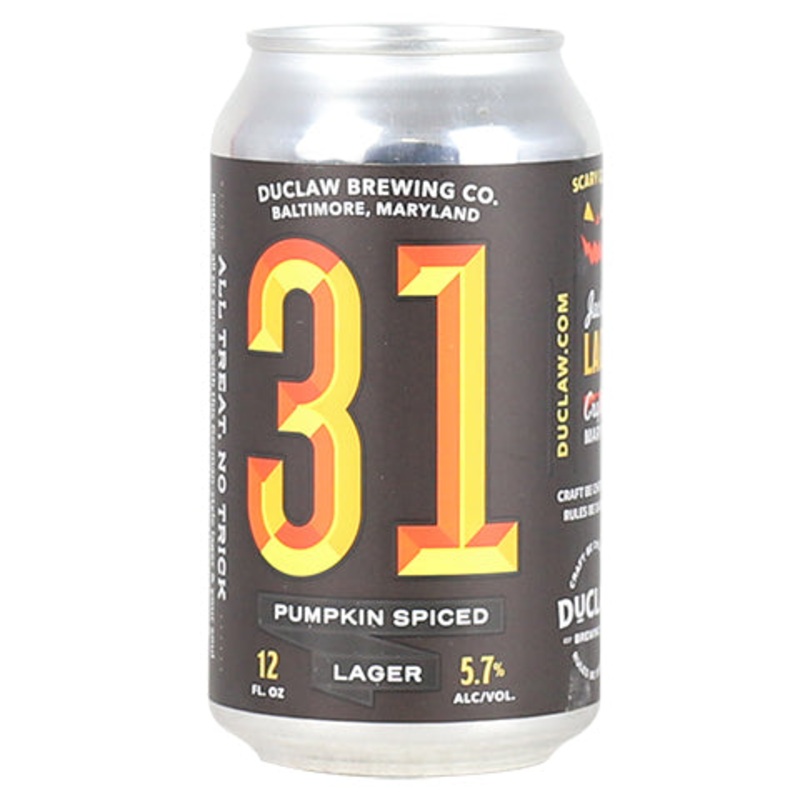 DuClaw 31 Pumpkin Spiced Lager 12OZ SINGLE CAN