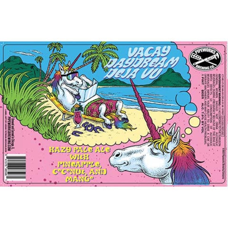 Pipeworks Vacay Daydream Deja Vu Hazy Pale Ale 16OZ SINGLE CAN