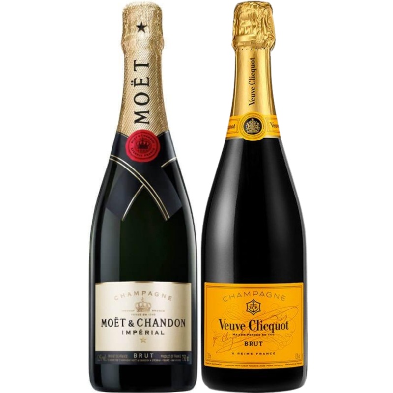Prestige Champagne Bundle  Mot & Chandon Imprial & Veuve Clicquot Brut