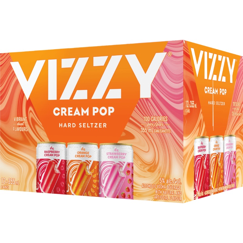 VIZZY HARD SELTZER CREAM POP MIXER 355ML 12PK CAN @ Township [1056056] 4260 ml