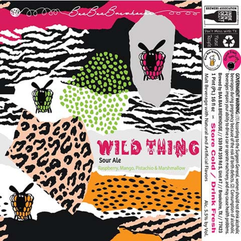 Wild Thing Raspberry, Mango, Pistachio & Marshmallow Sour Ale 16OZ SINGLE CAN