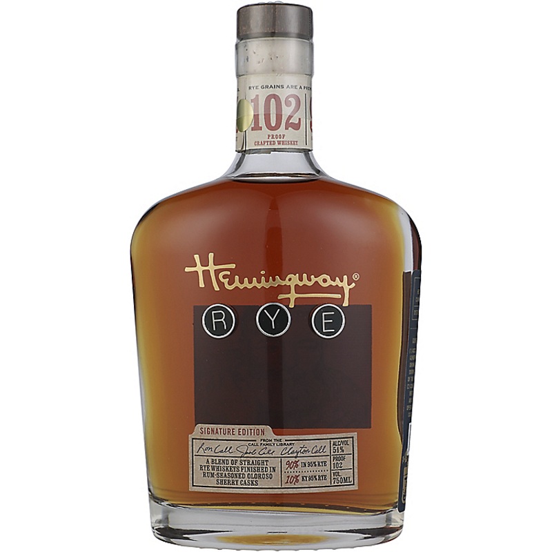 HEMINGWAY RYE WHISKEY SIGNATURE EDITION 102 750ML 750ML