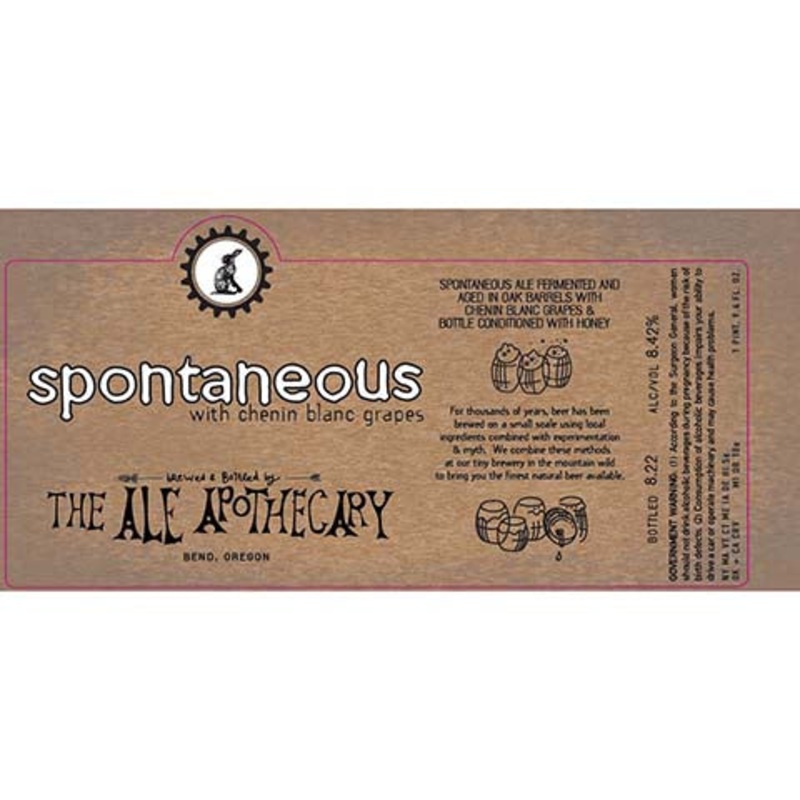 The Ale Apothecary Spontaneous (Chenin Blanc Grapes) 375ML BTL