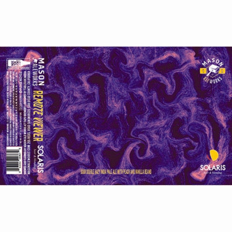 Mason Ale Works Remote Viewer Sour Double Hazy IPA 16OZ SINGLE CAN