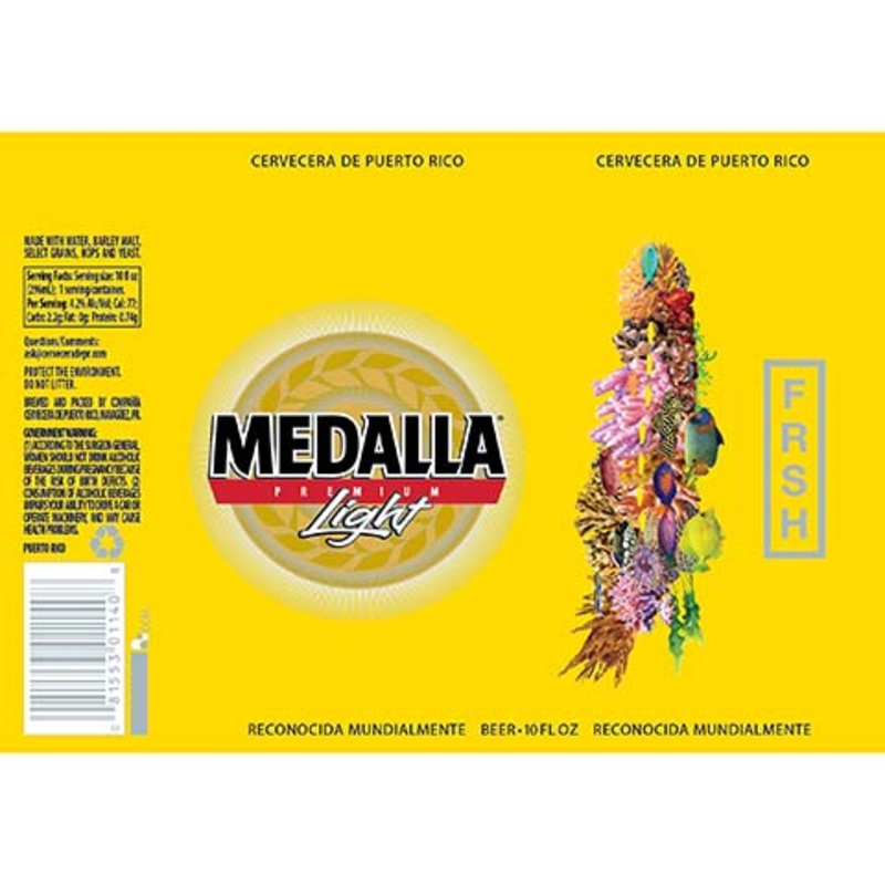 Medalla Light FRSH Yellow 10OZ SINGLE CAN