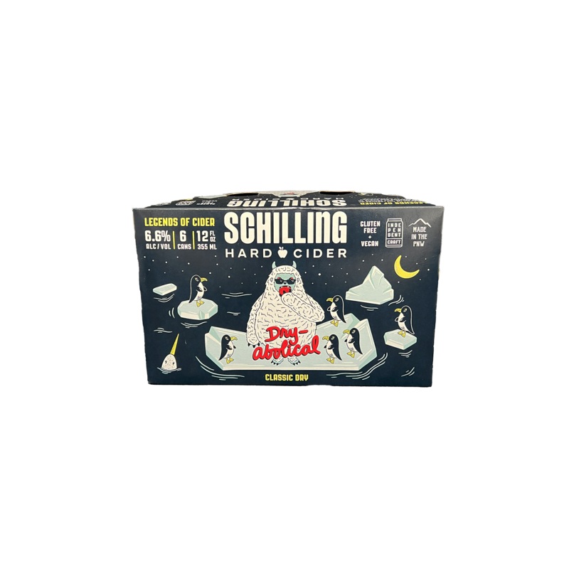 Schilling Dry-Abolical Hard Cider 6 Pack Cans