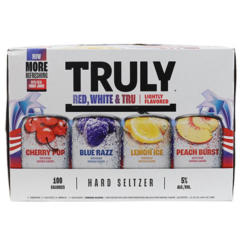 Truly Red, White, & Tru Hard Seltzer Mixed 12-Pack 12PK 12OZ CAN