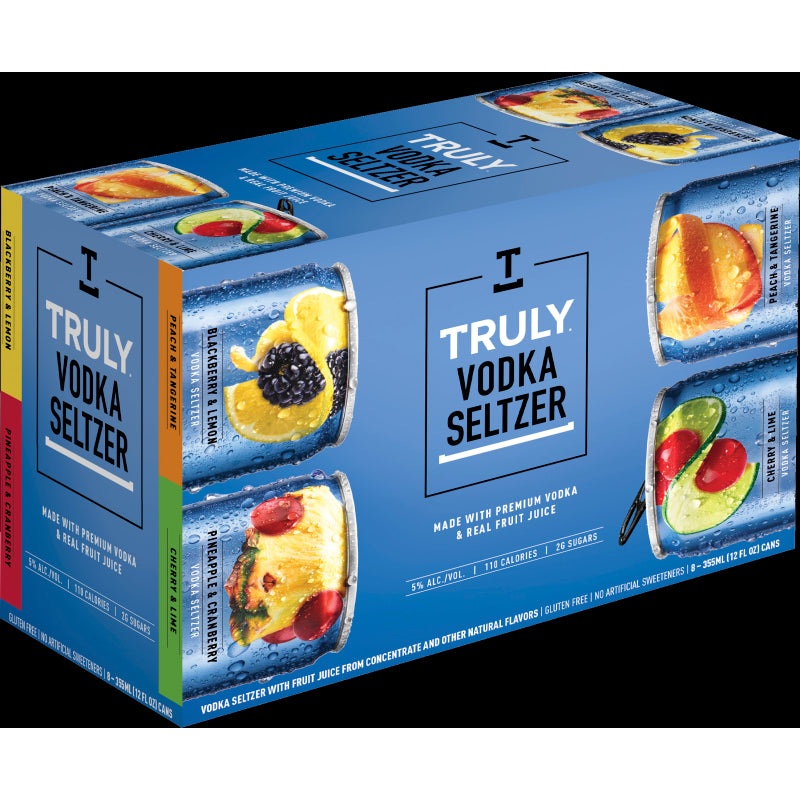 TRULY VODKA SODA VARIETY PACK 8 CAN