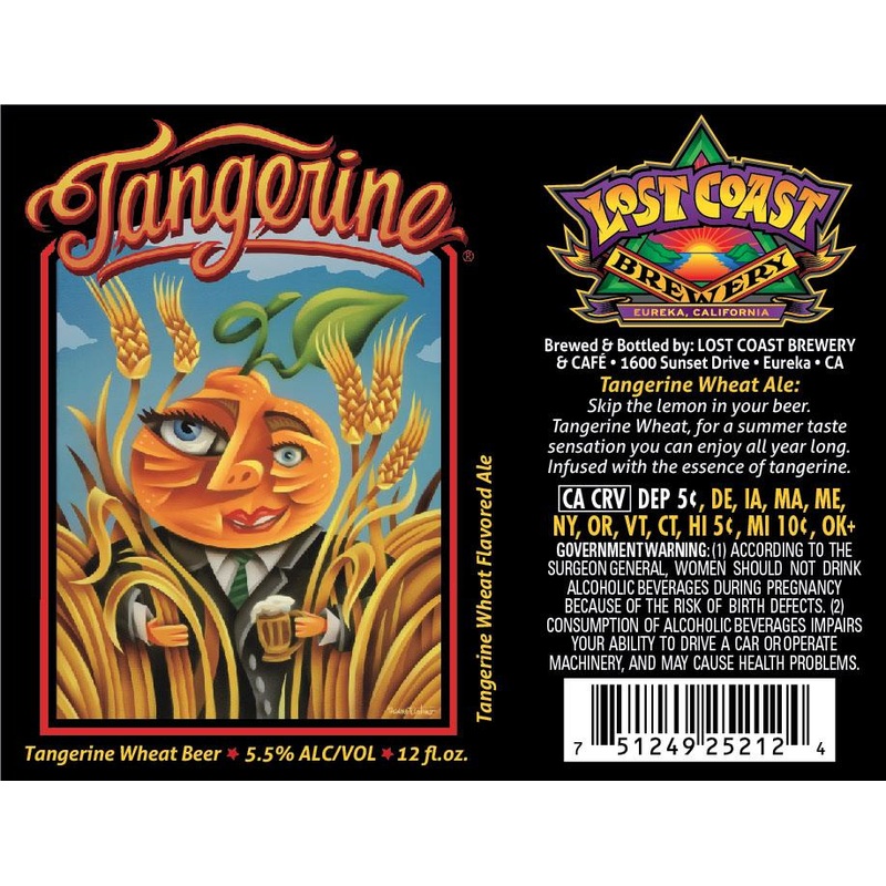 LOST COAST TANGERINE WHEAT 4/6PK 12 oz (24)