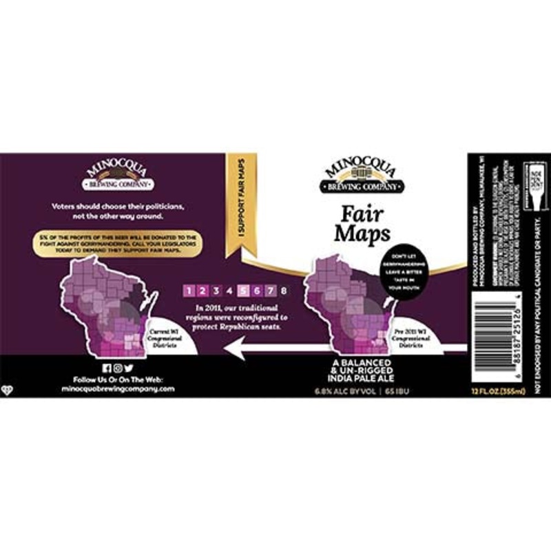 Minocqua Fair Maps IPA 12OZ SINGLE BTL