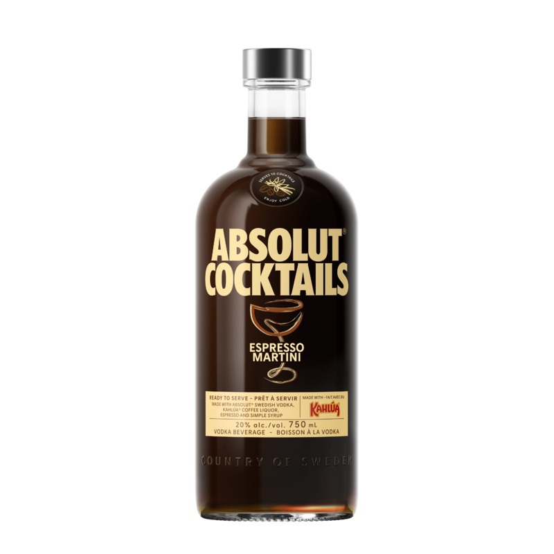 ABSOLUT COCKTAILS ESPRESSO MARTINI 750ML @ Southgate [1057093] 750 ml