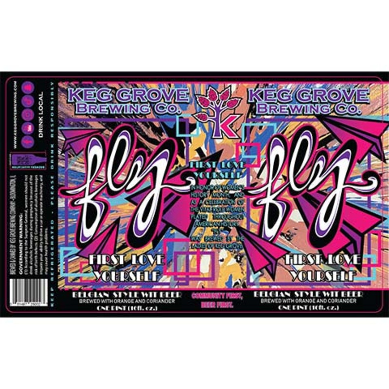 Keg Grove Fly Belgian Wit Beer 16OZ SINGLE CAN