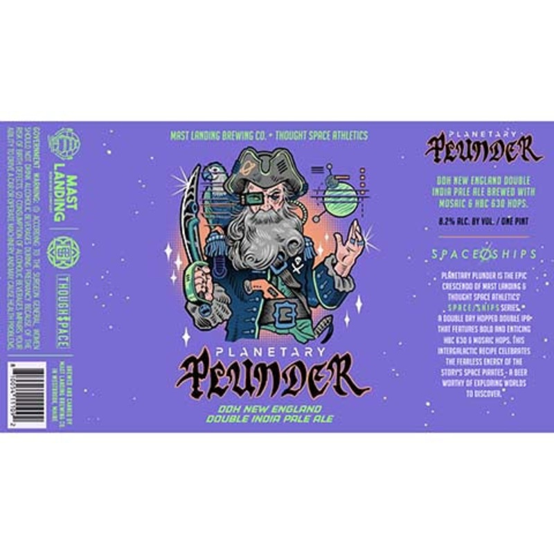 Masthead Planetary Plunder DDH New England DIPA 16OZ SINGLE CAN