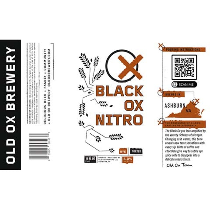Old Ox Black Ox Nitro 16OZ SINGLE CAN