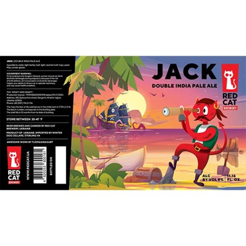 Red Cat Jack DIPA 330ML CAN