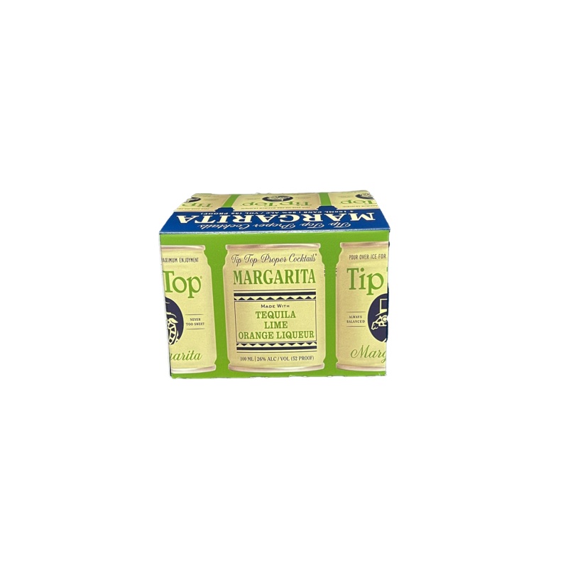 Tip Top Margarita 100ML 4 Pack Cans 4 Pack