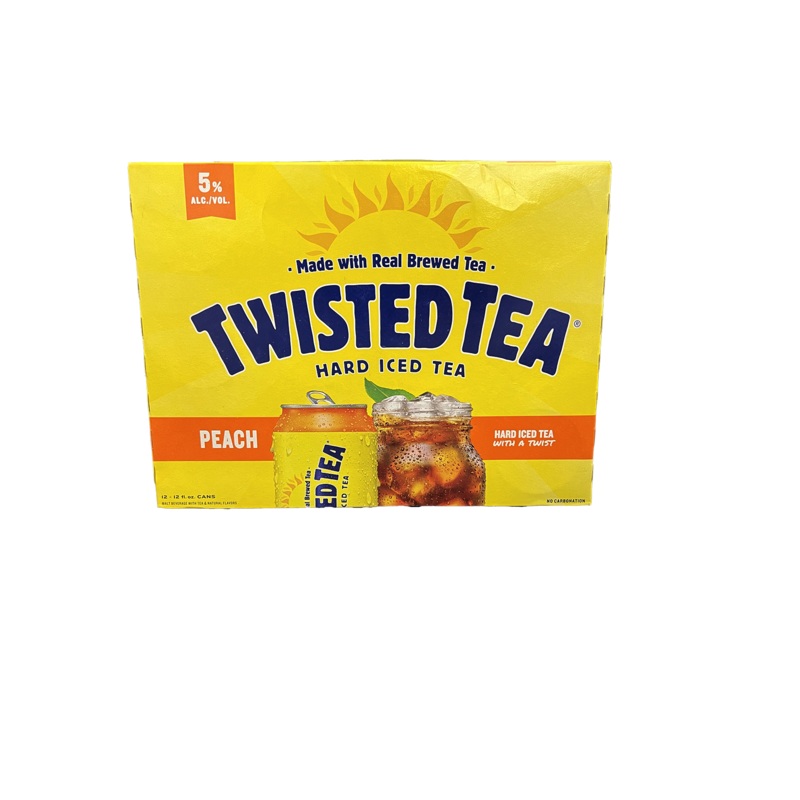 Twisted Tea Peach Hard Iced Tea 12 Pack Cans