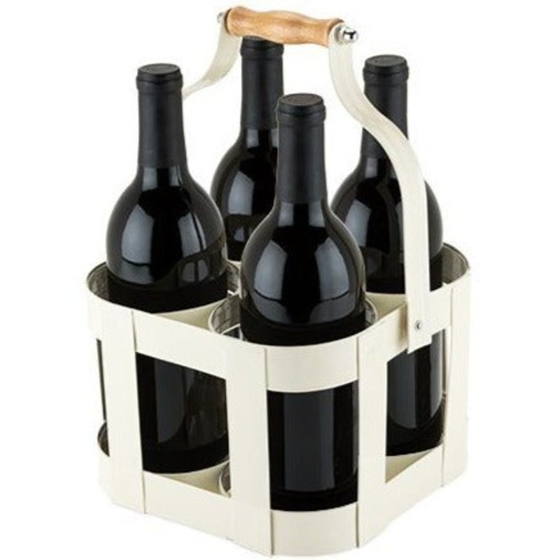 Vintage 4 Bottle Carrier