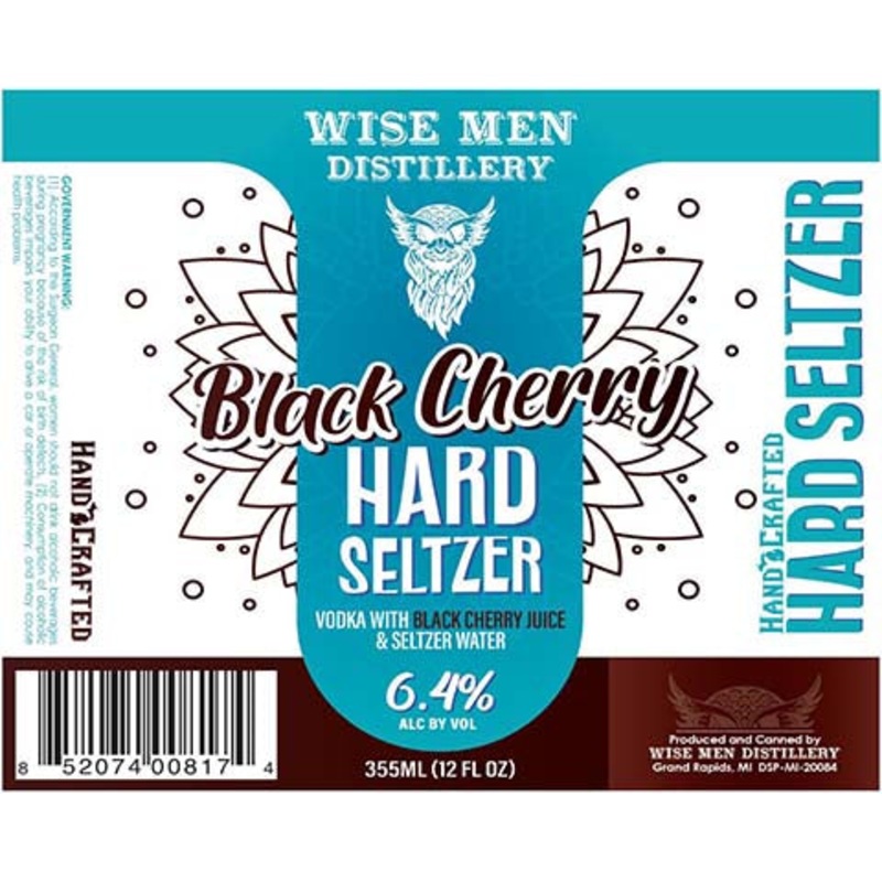 Wise Men Black Cherry Hard Seltzer 12OZ SINGLE CAN