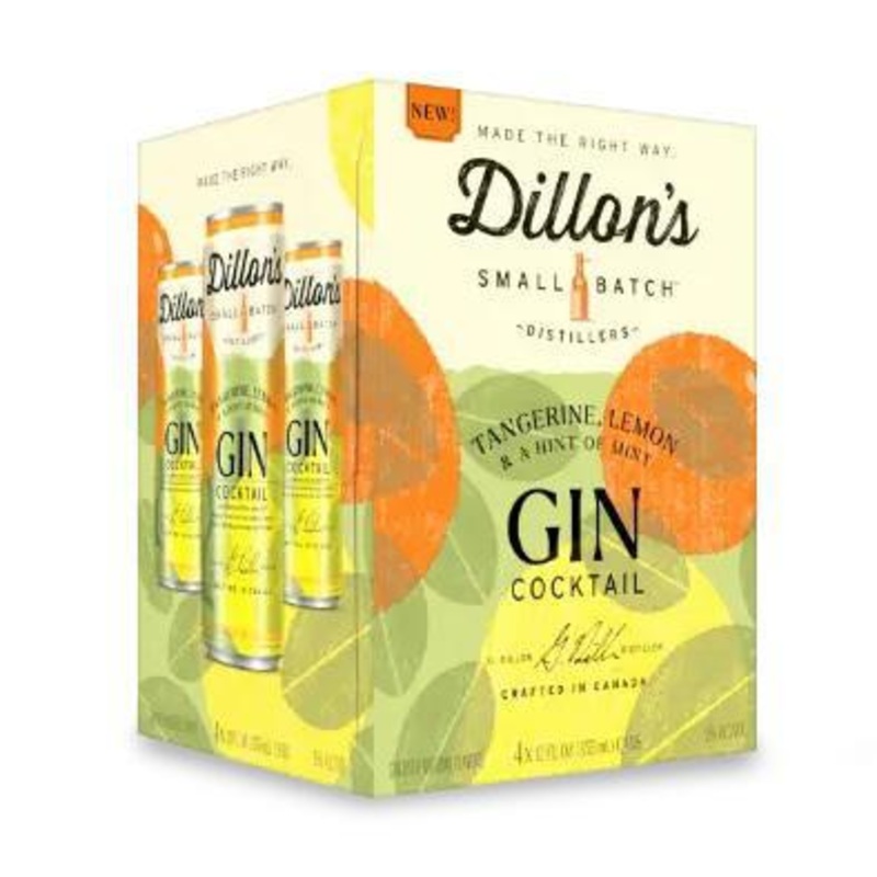 Cocktail Dillon's 4pk Gin, Tangerine, Lemon