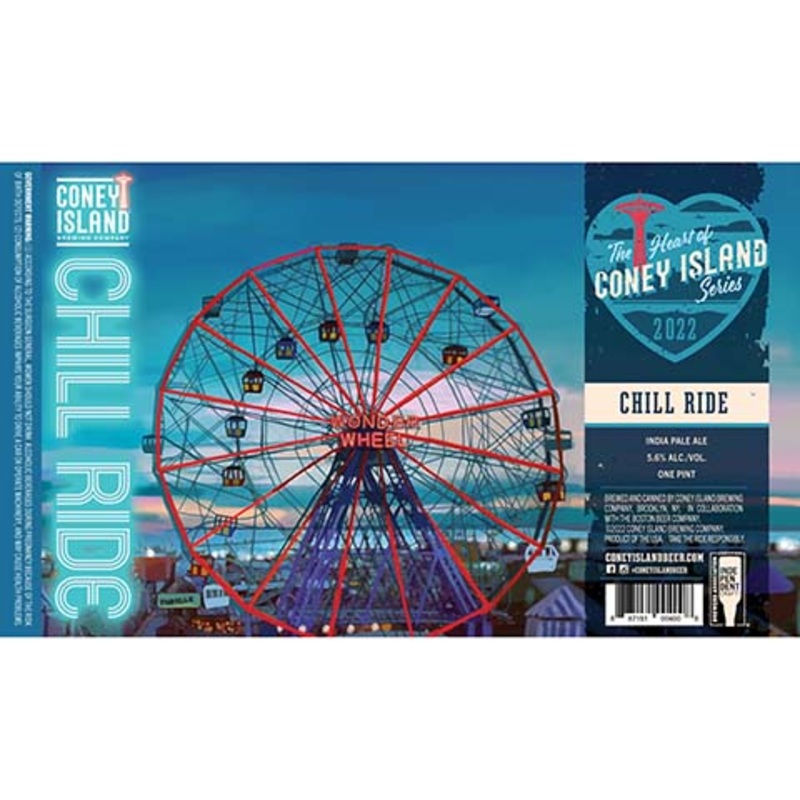 Coney Island Chill Ride IPA 16OZ SINGLE CAN