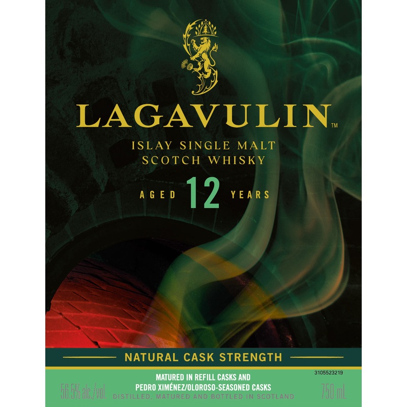 Lagavulin 12 Year Old Islay Single Malt Scotch Natural Cask Strength
