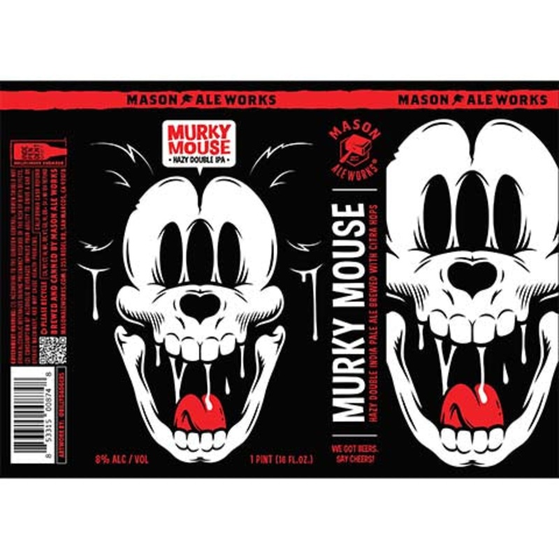 Mason Aleworks Murky Mouse Hazy DIPA 16OZ SINGLE CAN