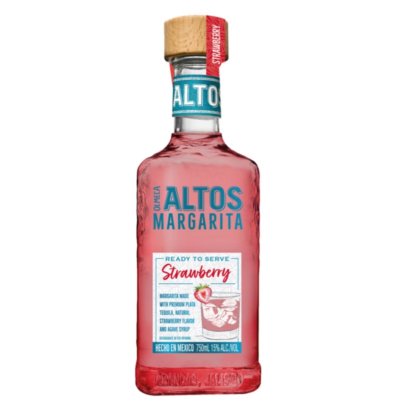 OLMECA ALTOS STRAWBERRY MARGARITA 30 750ML 750ML