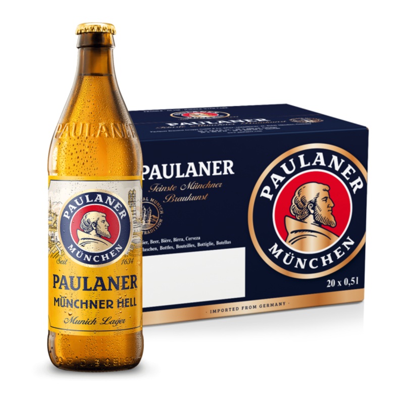 Paulaner Original Munchner Hell 500ml Bottle X20 (Case)