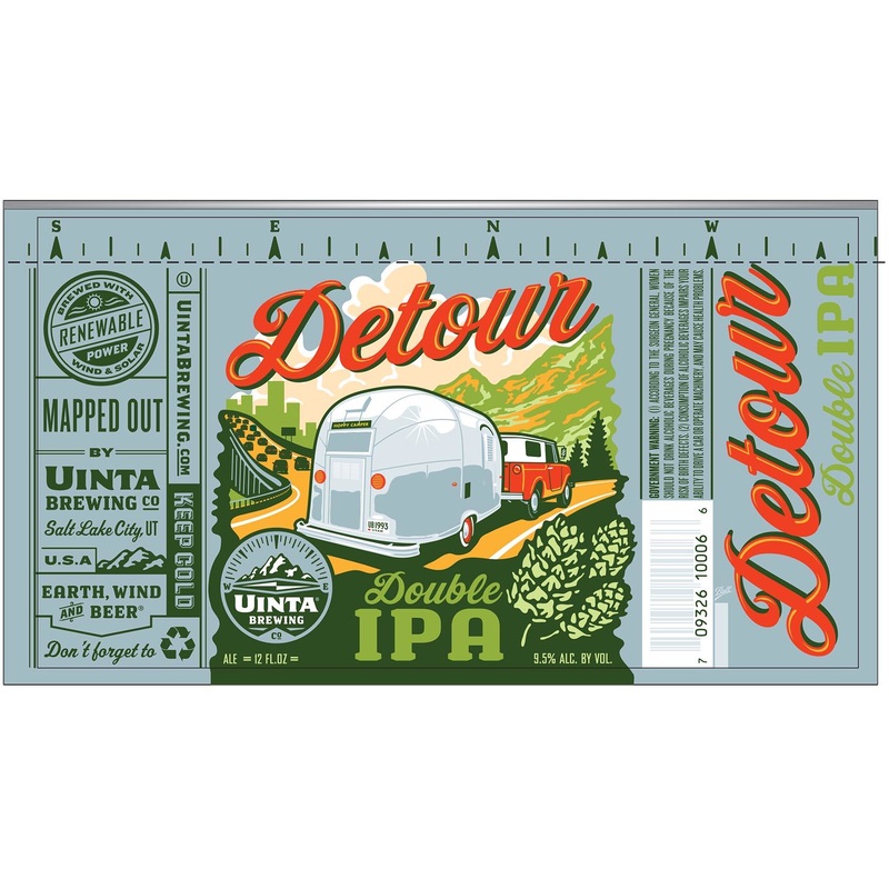 UINTA DETOUR DOUBLE IPA 4/6PK CANS 9.5% abv 12 oz (24)