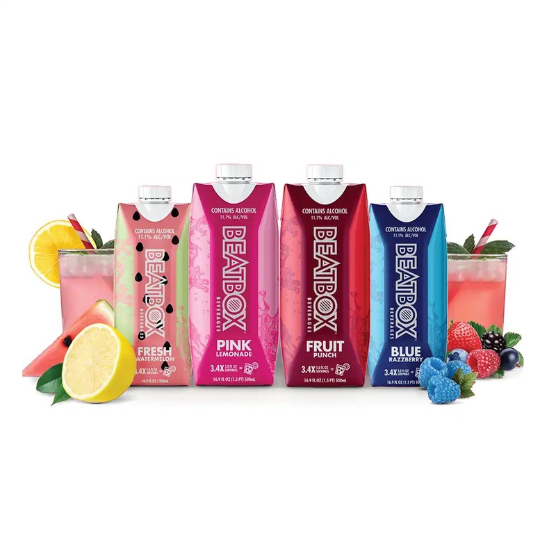 BeatBox Beverages LIMITED EDITION | Red White & Blue 3-Flavor Party Box 6x 500ml