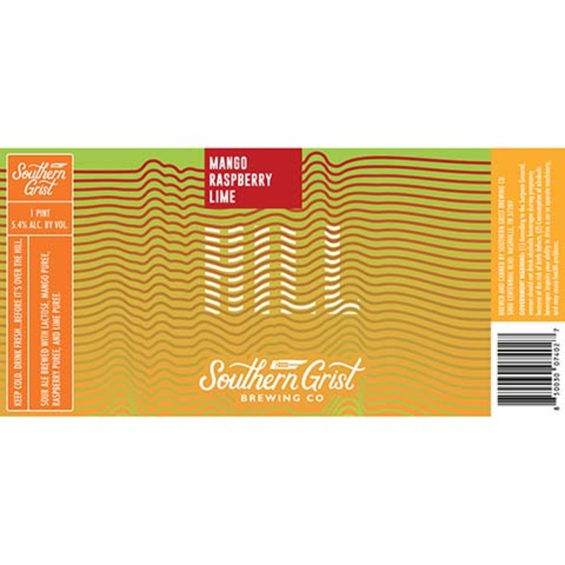Southern Grist Mango Raspberry Lime Hill Sour Ale 16OZ SINGLE CAN