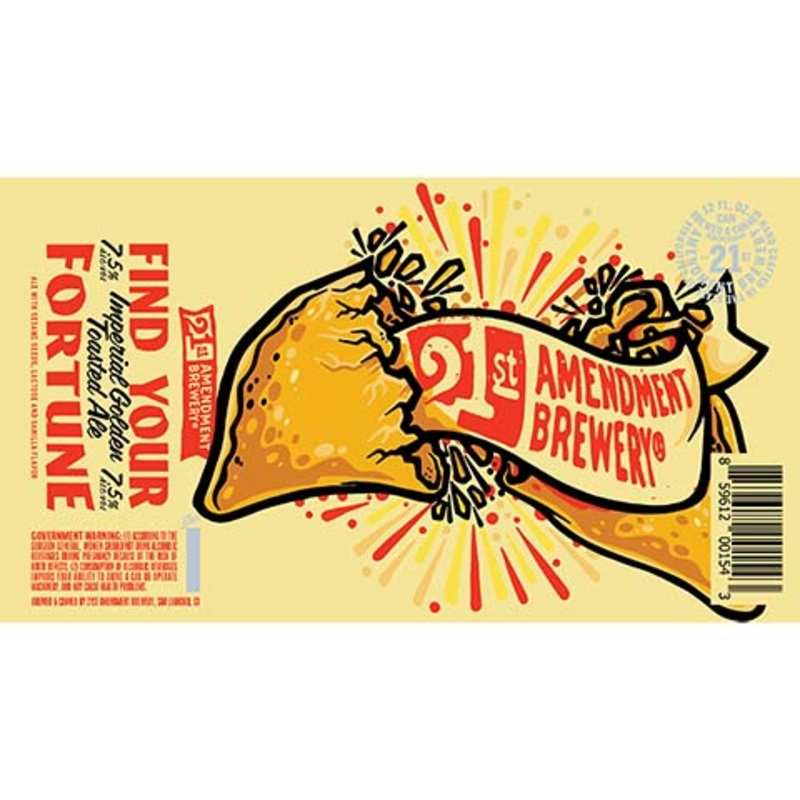 21st Amendment Find Your Fortune Imperial Golden Toasted Ale 12OZ SINGLE CAN