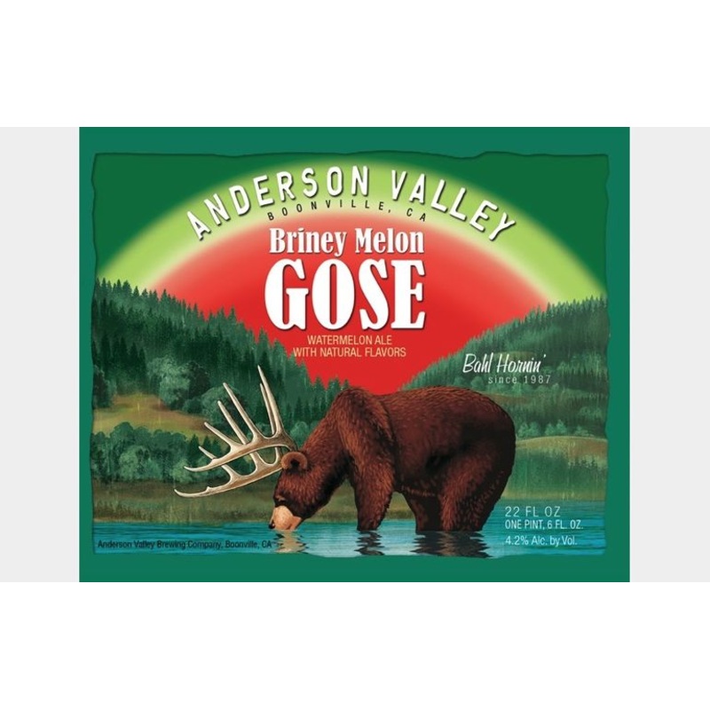ANDERSON VALLEY BRINEY MELON GOSE CANS 4/6PK 12 oz (24)