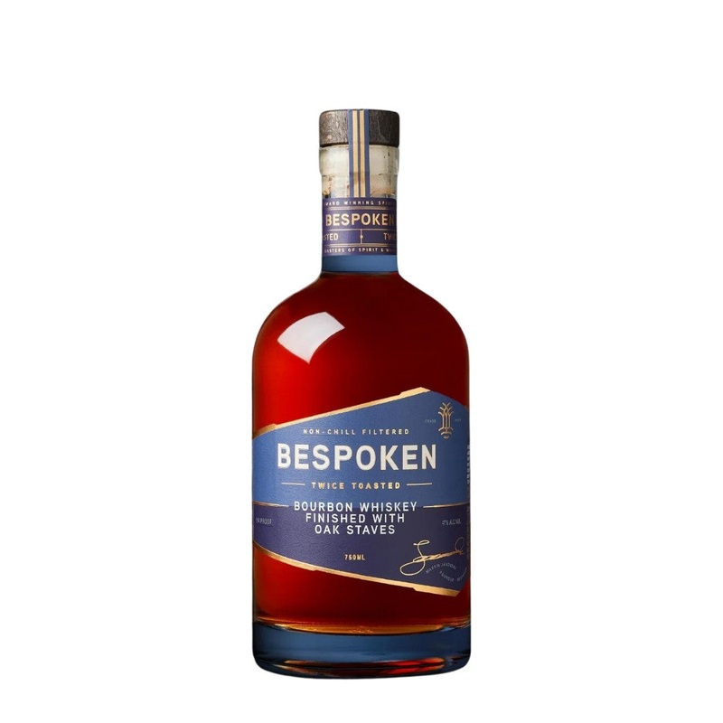 Bespoken Bourbon Whiskey Finished in Oak Staves 750mL